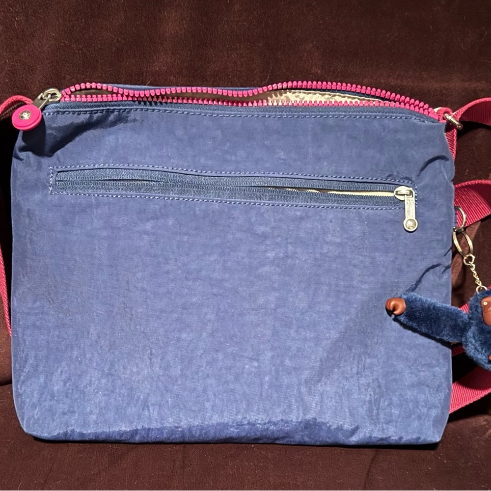 Kipling Annabelle Navy and Pink Crossbody Bag. NWOT. - Picture 2 of 8